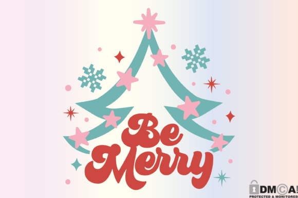 Be Merry SVG, Retro Christmas Tree SVG: A Designer's Review
