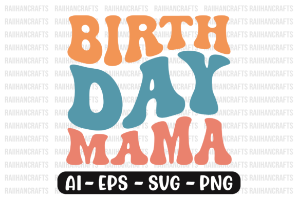 Birthday Mama Retro Wavy Svg Review