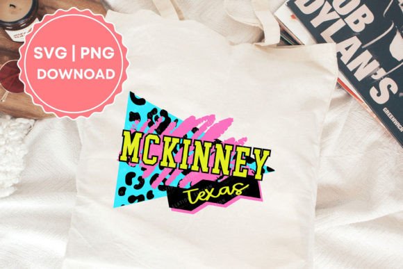 McKinney Texas Retro 90s Svg, Png Review