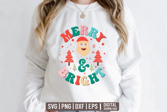 Merry Bright - Retro Christmas Svg Review