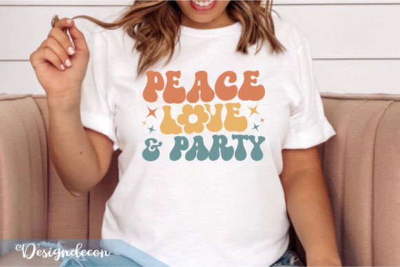 Peace Love Party Retro Wavy SVG Review