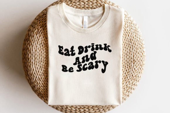 Retro Halloween SVG Design, Eat Drink