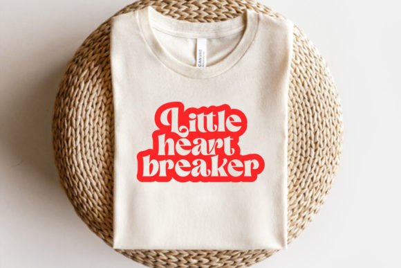 Retro Valentine SVG Design, Little Hea