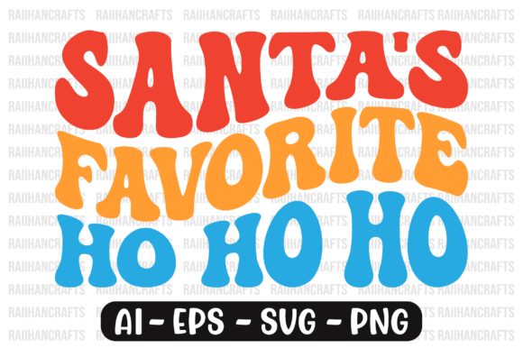 Santa s Favorite Ho Ho Ho Retro Wavy Svg Review
