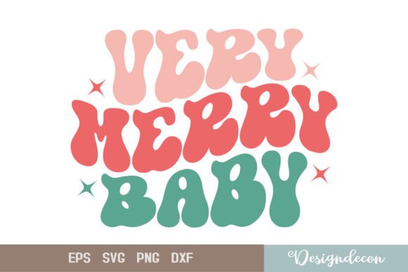 Very Merry Baby Funny Retro Wavy SVG Review